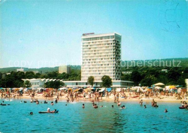 Slatni Pjasazi Hotel International Strand Ansicht vom