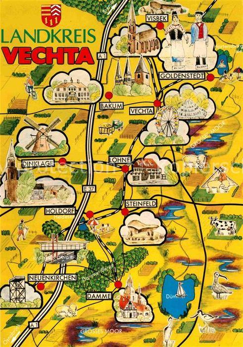 Vechta Landkarte Landkreis Vechta