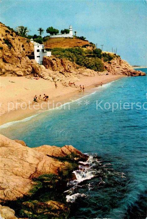 Calella El Foro desde la playa La Cabra Strand