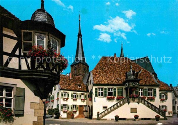 Deidesheim Rathaus St Ulrich Kirche