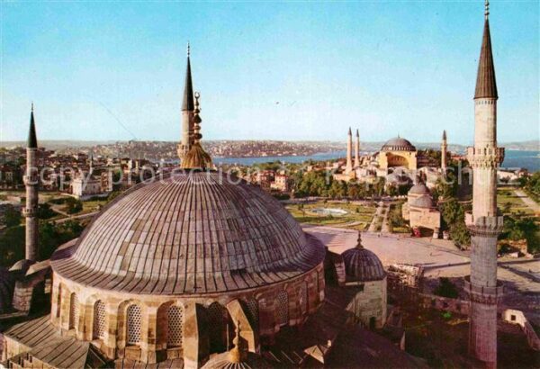 Istanbul Constantinopel Sultanahmet ve Ayasofya camileri Mosche