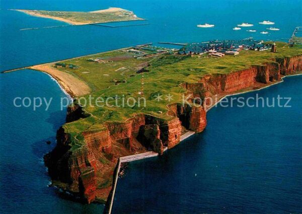 Helgoland Nordseeinsel Luftaufnahme von Westen