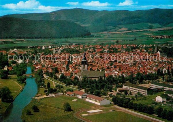 Bad Sooden-Allendorf ein durch die Werra getrennter Doppelor