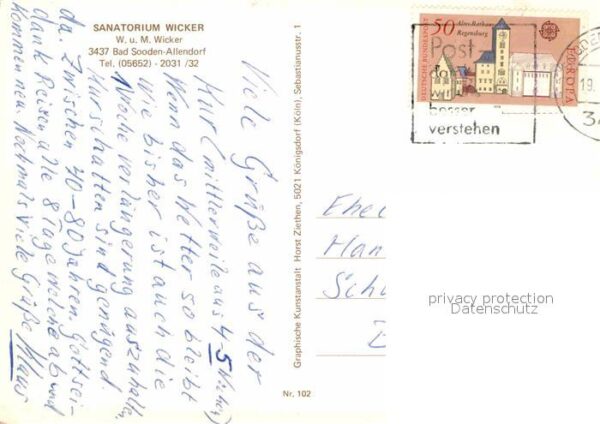 Bad Sooden-Allendorf Sanatorium Wicker – Bild 2