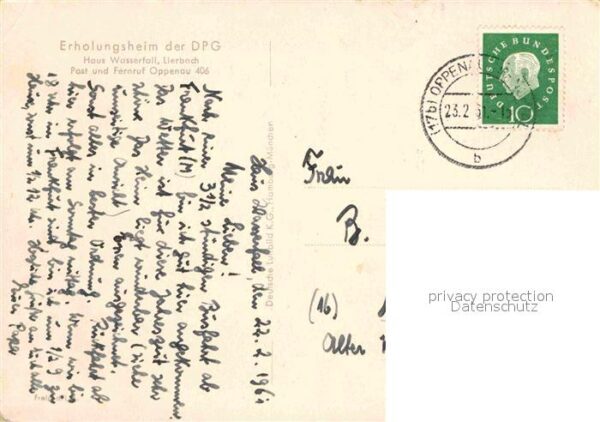Lierbach Erholungsheim der DPG Haus Wasserfall F – Bild 2