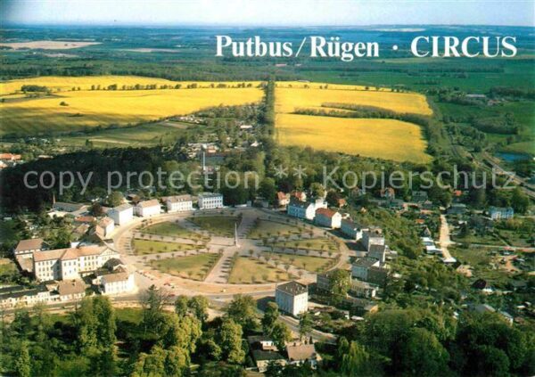 Putbus Ruegen Circus Parkanlage Fliegeraufnahme