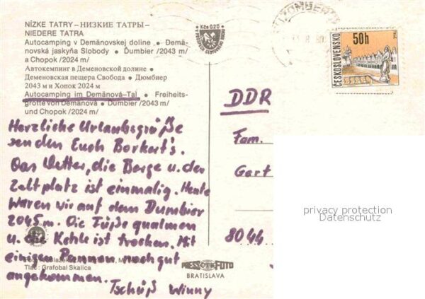 Demaenovska Dolina Autocamping im Demänova Tal Freiheitsgr – Bild 2