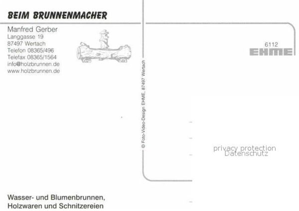Wertach Zierbrunnen Schnitzerei – Bild 2
