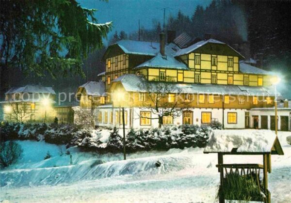 Dolni Brusnice Chata Pod Zvicinou Berghaus im Winter N