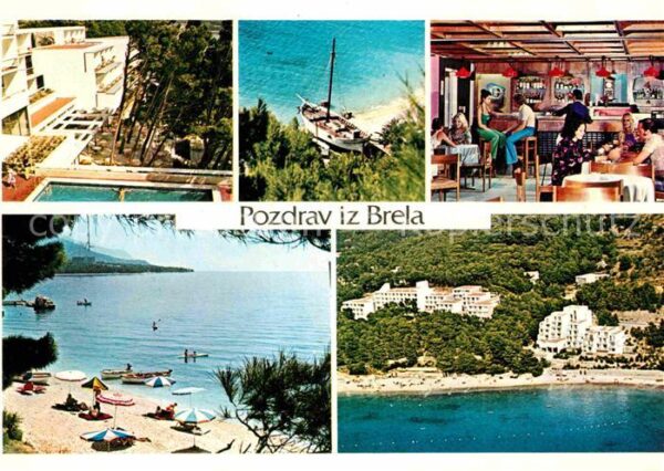 Brela Hotels Restaurant Strand Bucht Fliegera