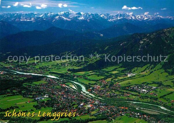 Lenggries Alpenpanorama Fliegeraufnahme
