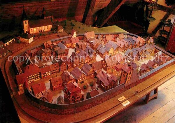 Zell Harmersbach Modell Altstadt im Heimatmuseum Storche