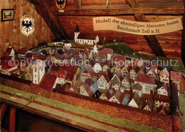 Zell Harmersbach Modell der ehemaligen kleinsten freien