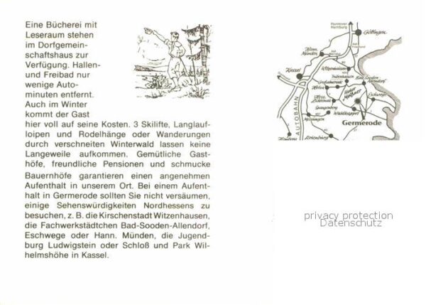 Germerode Ortsmotiv Erholungsort Kirche Wohnhäuse – Bild 2