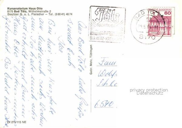 Bad Toelz Kursanatorium Haus Otto Aufenthaltsraum – Bild 2