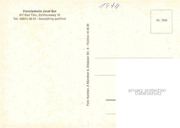 Bad Toelz Fremdenheim Josef Gut – Bild 2