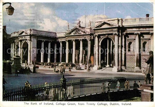 Dublin Ireland Bank of Ireland College Green from Trin