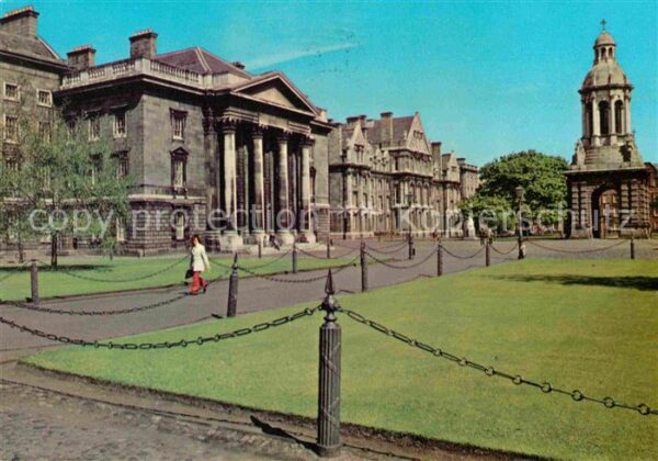 Dublin Ireland Parliament and Library Squares Trinity