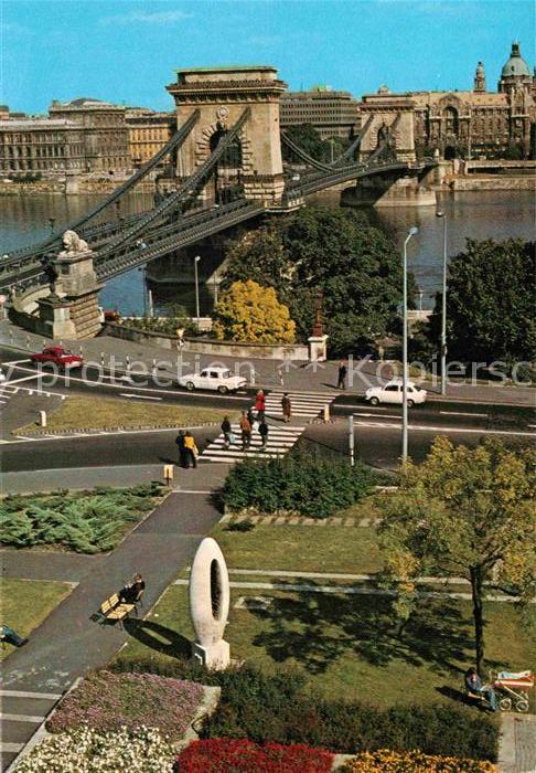 Budapest Kettenbrücke Donau