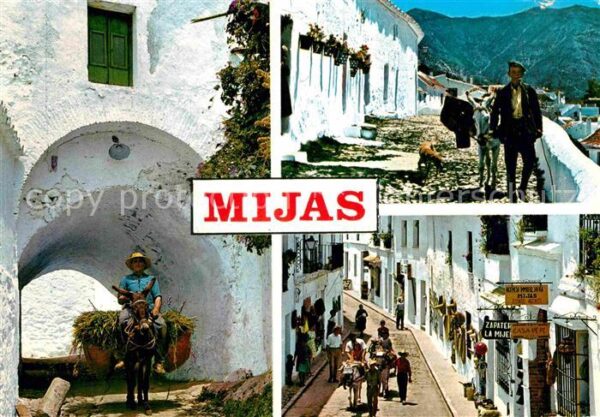Mijas Ortsmotive Esel Lasttier