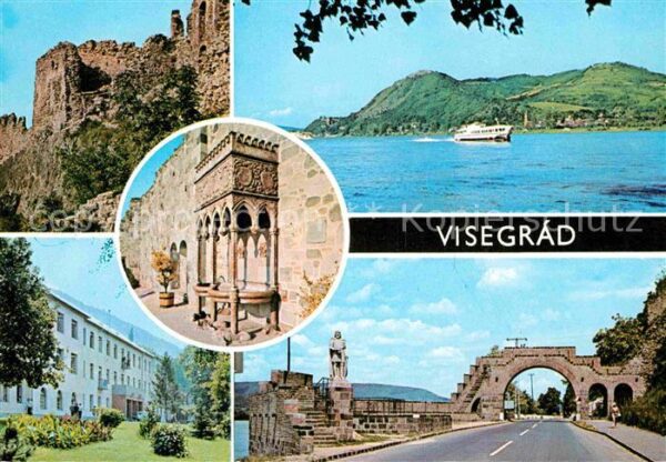 Visegrad Burg Donau Dampfer Denkmal
