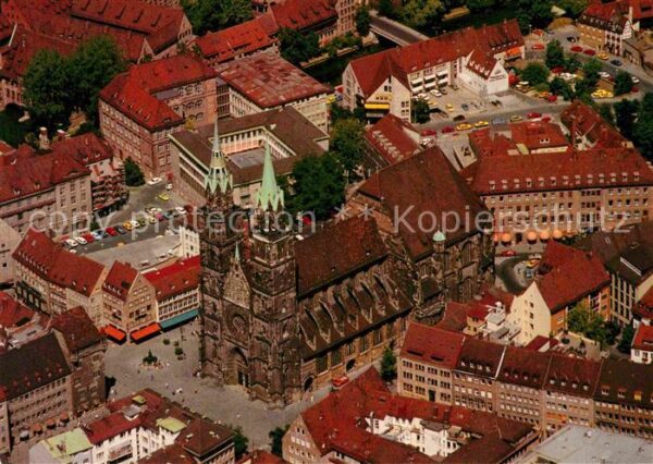 Nuernberg St Lorenzkirche Fliegeraufnahme