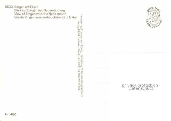 Bingen Rhein Nahemündung Fliegeraufnahme – Bild 2