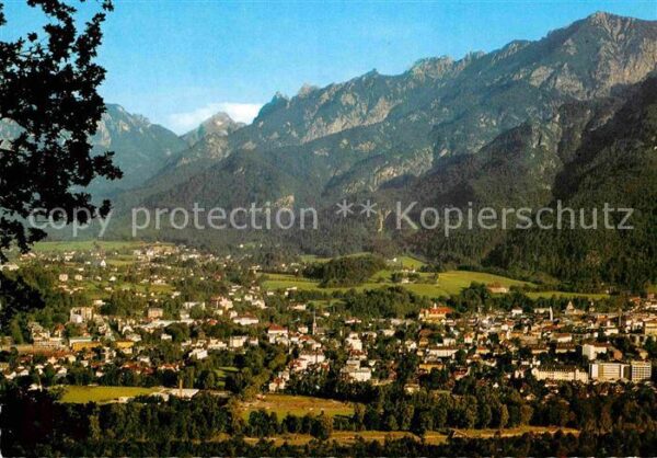 Bad Reichenhall Gesamtansicht Kurort mit Hohem Göll und