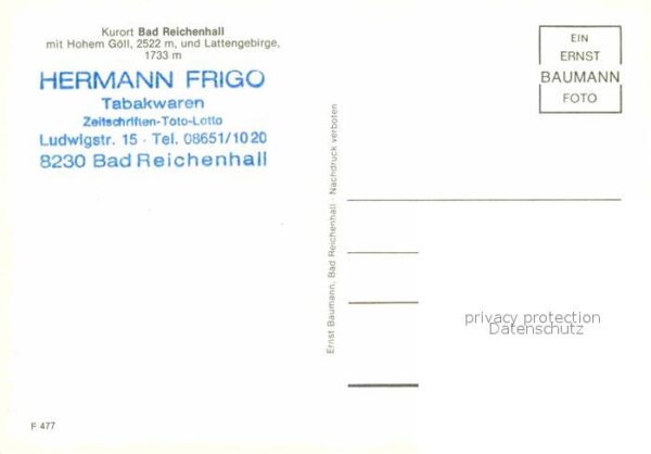 Bad Reichenhall Gesamtansicht Kurort mit Hohem Göll und – Bild 2