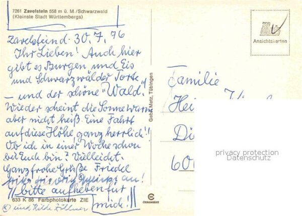 Zavelstein Kleinste Stadt Württembergs im Schwarzw – Bild 2