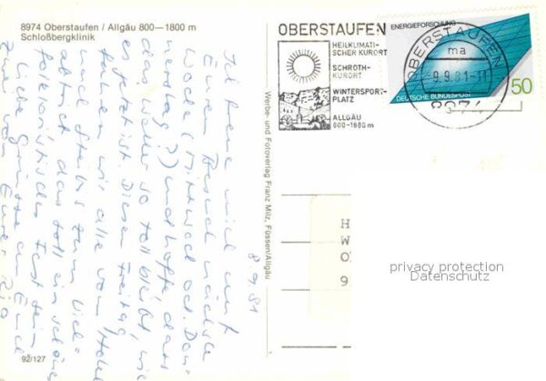 Oberstaufen Schlossberklinik Allgäuer Alpen Flieger – Bild 2