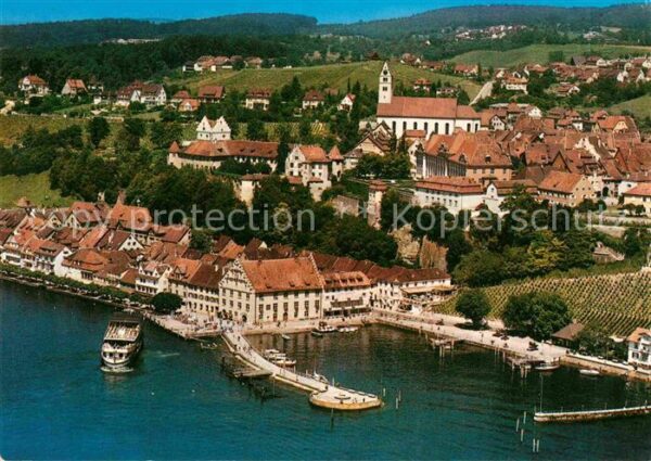 Meersburg Bodensee Hafen Fähre Fliegeraufnahme