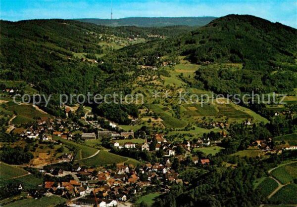 Sasbachwalden Blumen und Weinort im Schwarzwald Flieg