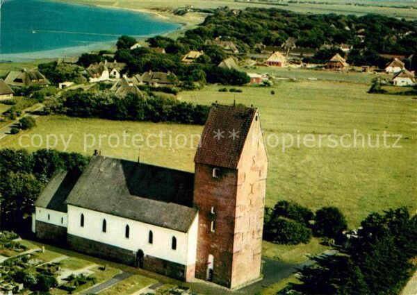 Keitum Sylt Kirche Luftkurort Fliegeraufnahme