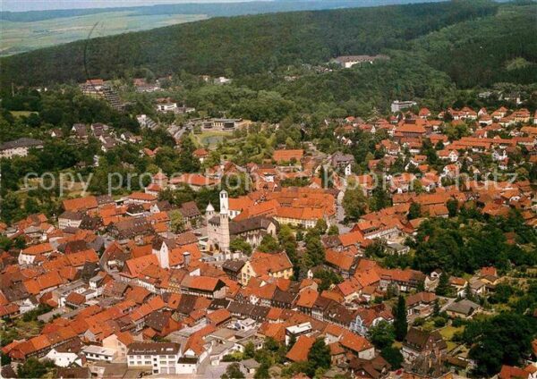 Bad Gandersheim Stadtzentrum Fliegeraufnahme