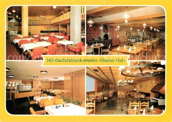 Oberhof Thueringen HO Gaststättenkomplex Oberer Hof Tanzba