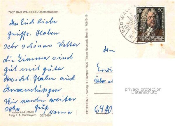 Bad Waldsee Stadtsee Fliegeraufnahme – Bild 2