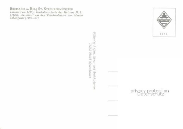 Breisach Rhein St Stephansmünster Hochaltar Lettner Fr – Bild 2