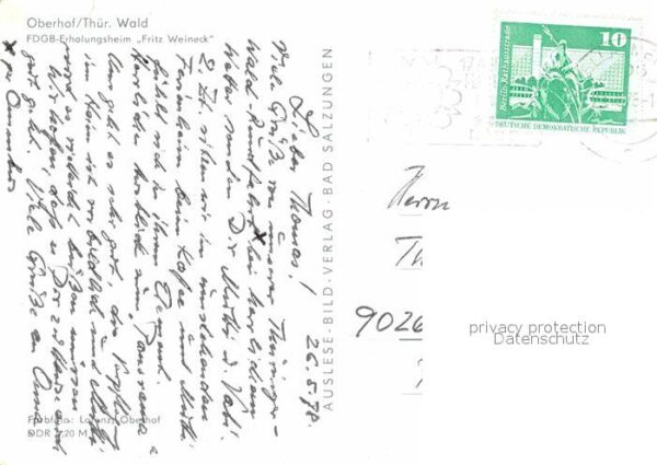 Oberhof Thueringen FDGB Erholungsheim Fritz Weineck – Bild 2