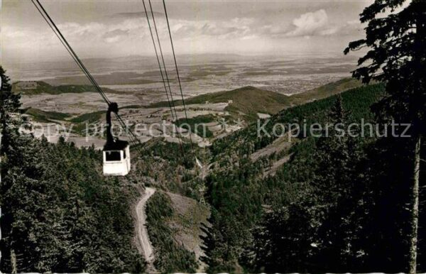 Seilbahn Schauinsland Schwarzwald Rheintal