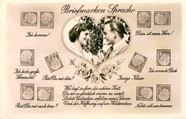 Briefmarkensprache Gedicht