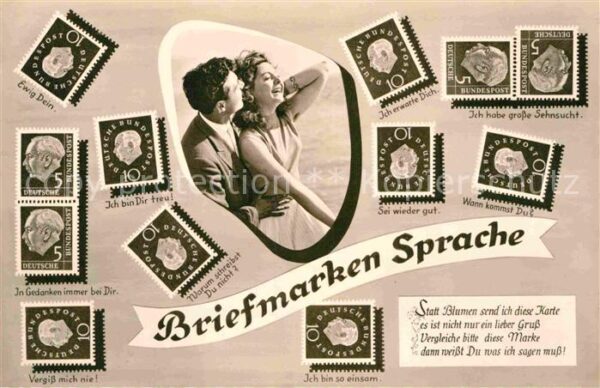 Briefmarkensprache Gedicht