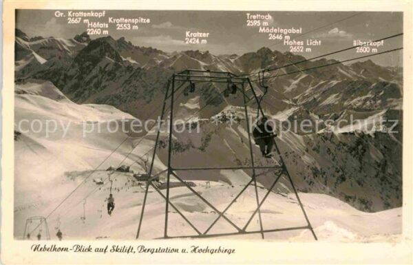 Skilift Nebelhorn Bergstation Hochgebirge