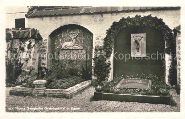 Tod Thoma-Ganghofer-Grabdenkmal Egern