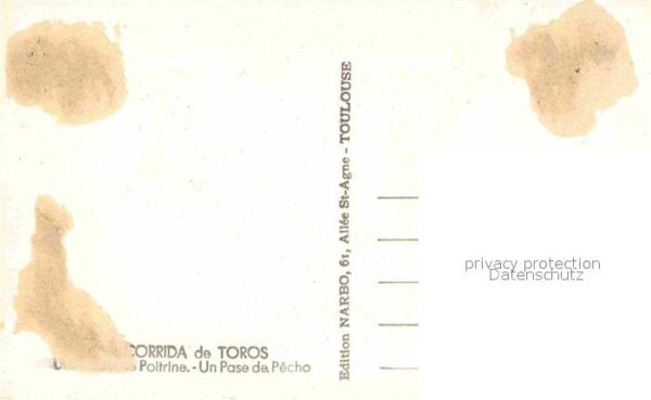 Stierkampf Corrida de Toros Pase de Pecho – Bild 2
