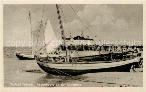 Boote Fischerboote Nordstern Seebrücke Ahlbec