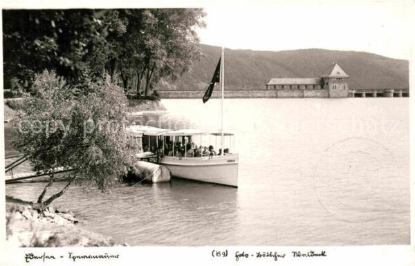 Boote Edersee Sperrmauer