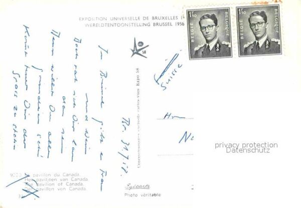 Exposition Universelle Bruxelles 1958 Pavillon du Canada – Bild 2