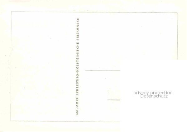 Briefmarken auf Postkarte Schleswig-Holstein Sitz der Regierungen – Bild 2