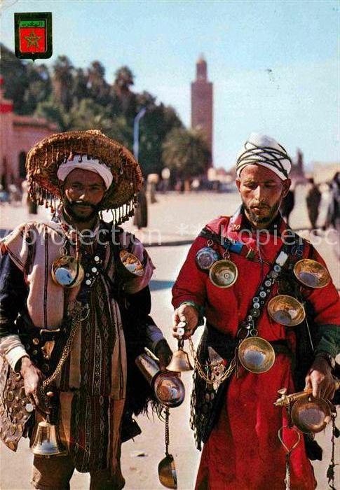 Typen Marokko Wasserverkäufer Maroc Vendeurs